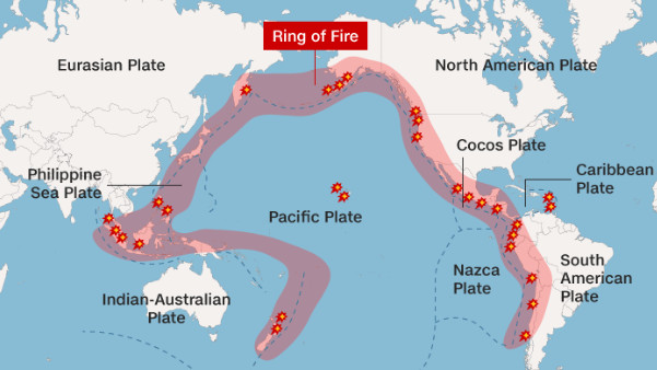 What is the Pacific ‘Ring of Fire’ that causes terror and gives powerful earthquakes