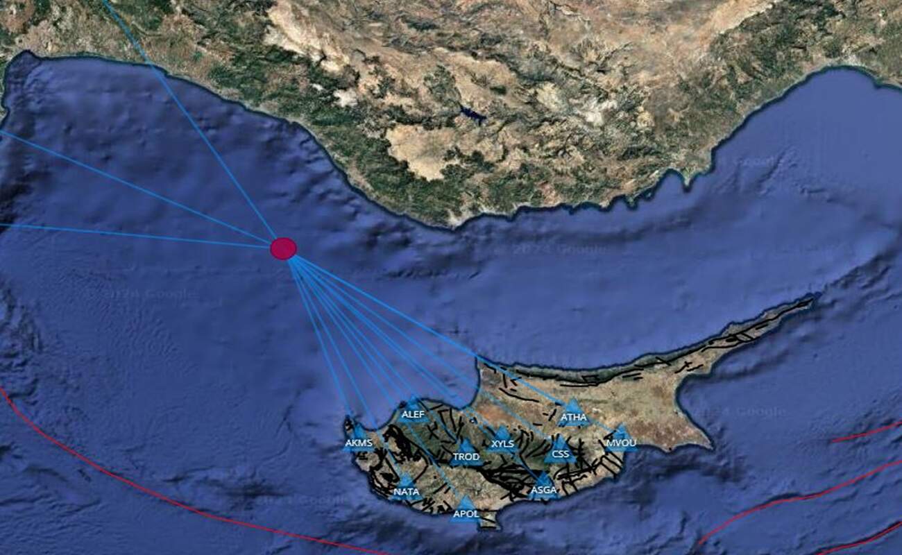 Σεισμός 5 βαθμών στην κλίμακα ρίχτερ ταρακούνησε την Κύπρο